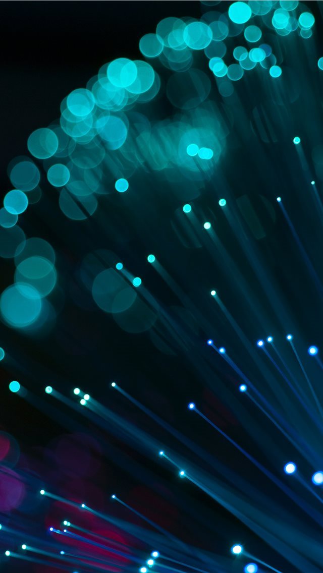 640x1136 Optical fibers colored lamp - teal iPhone Wallpaper