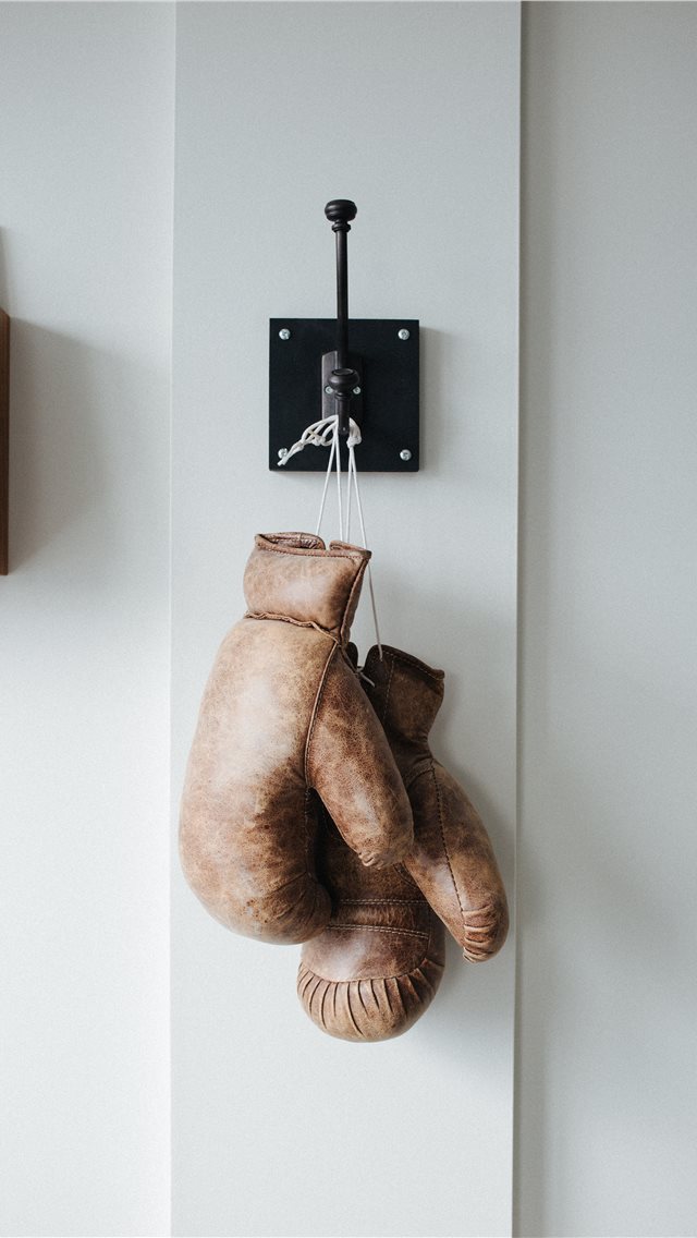 640x1136 Boxing Gloves - floor iPhone Wallpaper