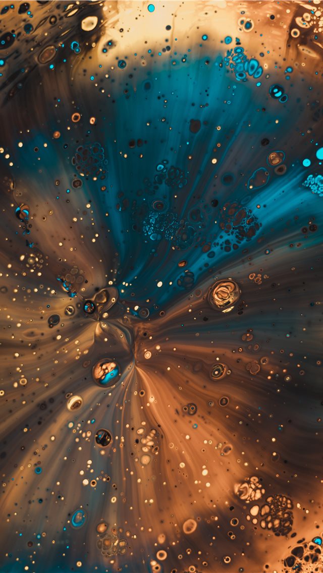 Some acrylic paint poured through a funnel  iPhone wallpaper 
