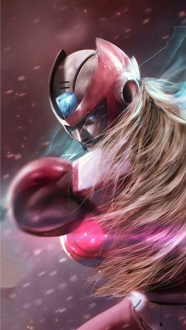 640x1136 megaman x - artstation iPhone Wallpaper