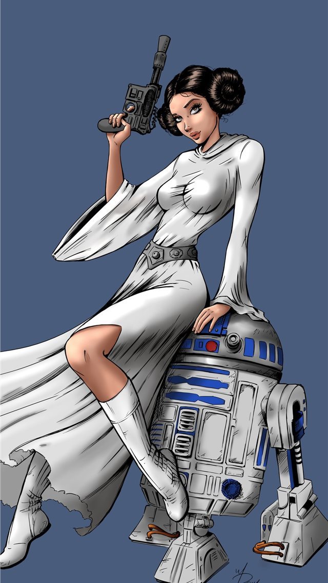 640x1136 princess leia star wars 5k - artstation iPhone Wallpaper