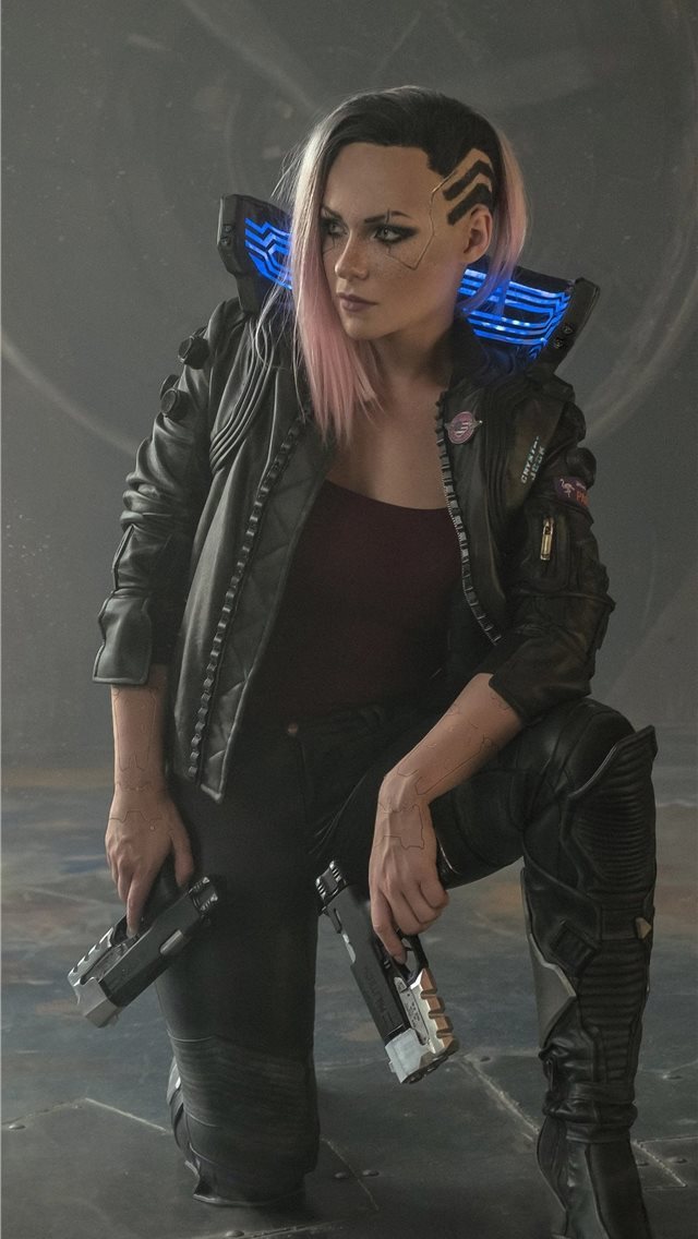 640x1136 cyberpunk 2077 cosplay girl - ps games iPhone Wallpaper