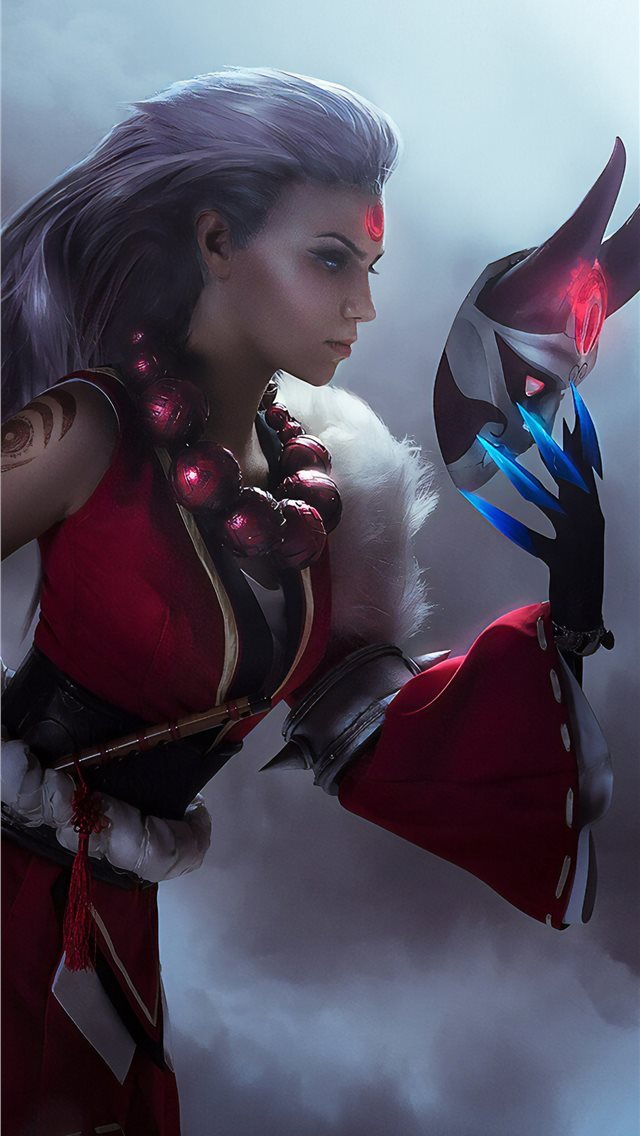 640x1136 league of legends diana cosplay 4k - artstation iPhone Wallpaper