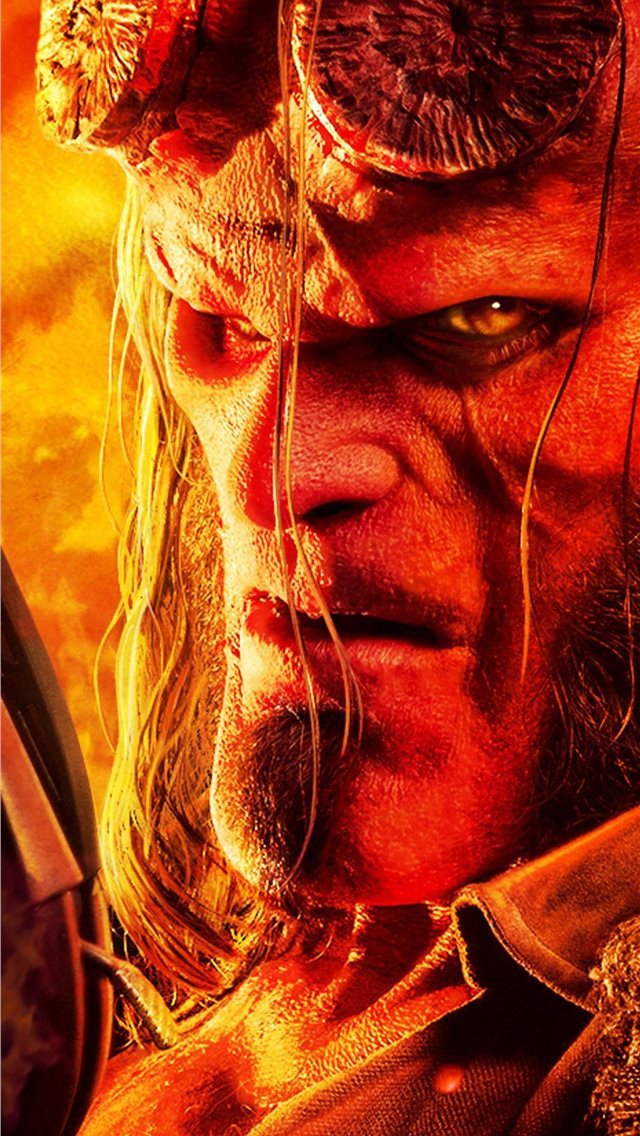 640x1136 hellboy 4k 2019 new - hellboy iPhone Wallpaper