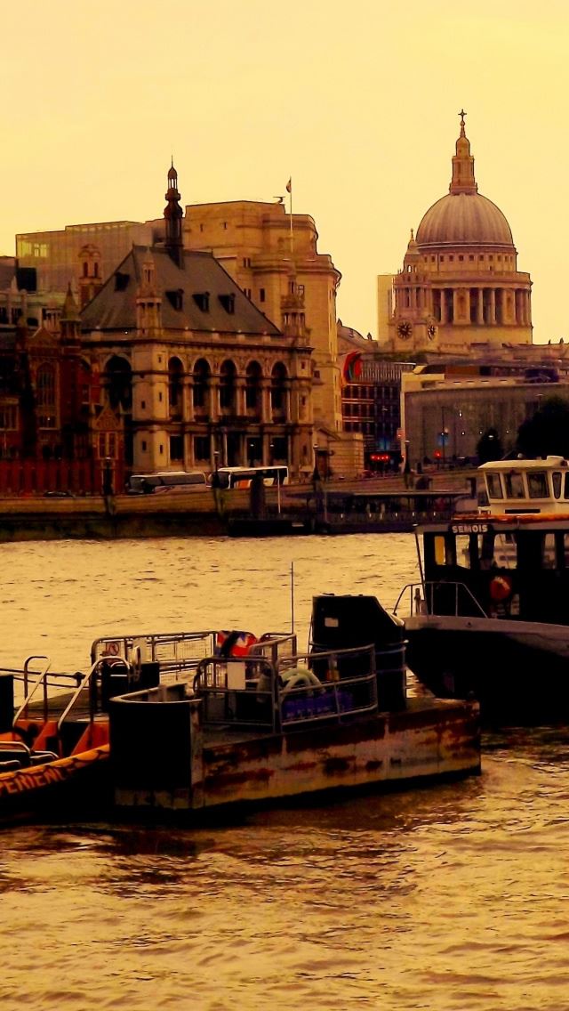 640x1136 The Thames - city iPhone Wallpaper