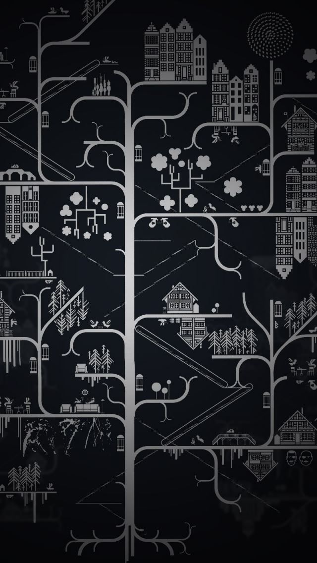 640x1136 Relativity - line iPhone Wallpaper