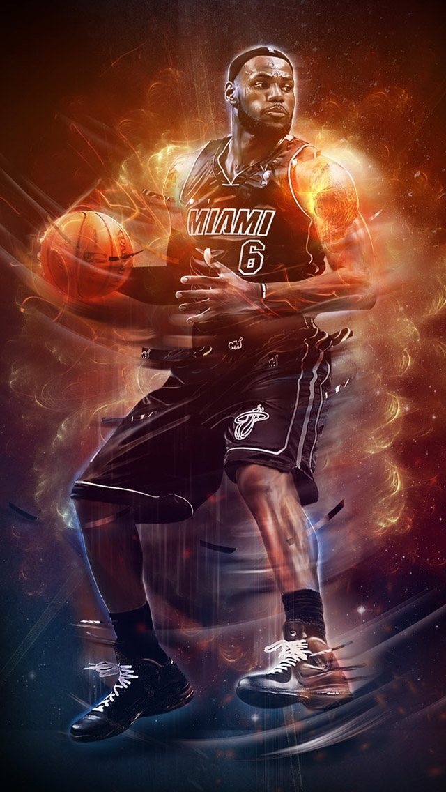 LeBron James NBA iPhone Wallpapers Free Download