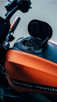 orange and black Harley Davidson motorcycle wallpaper