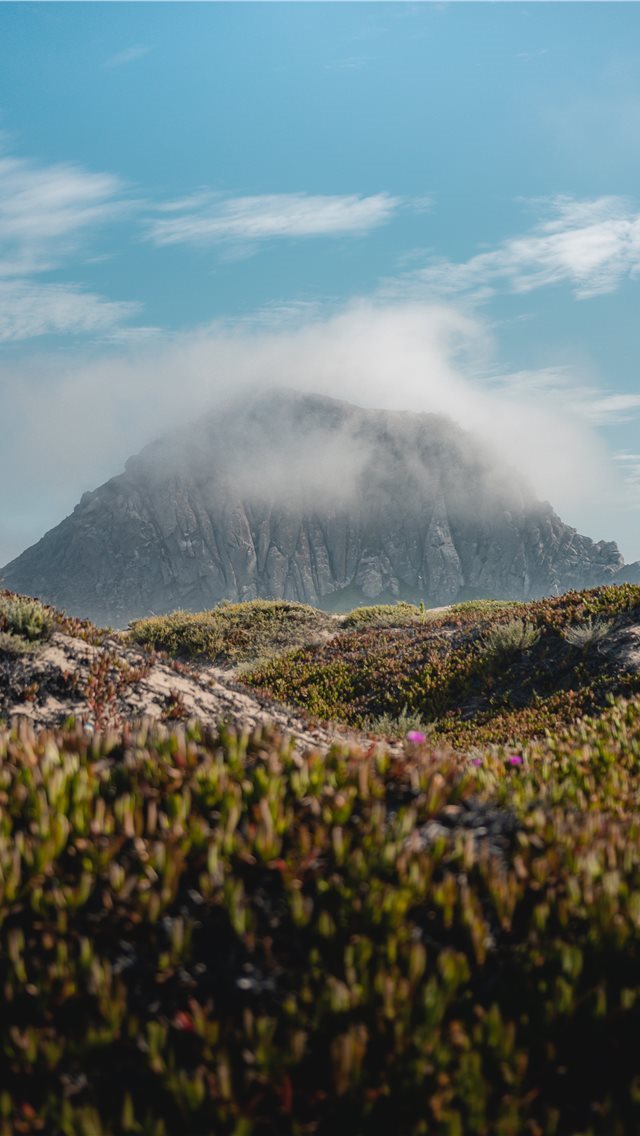 640x1136 Morro Rock California - motor iPhone Wallpaper