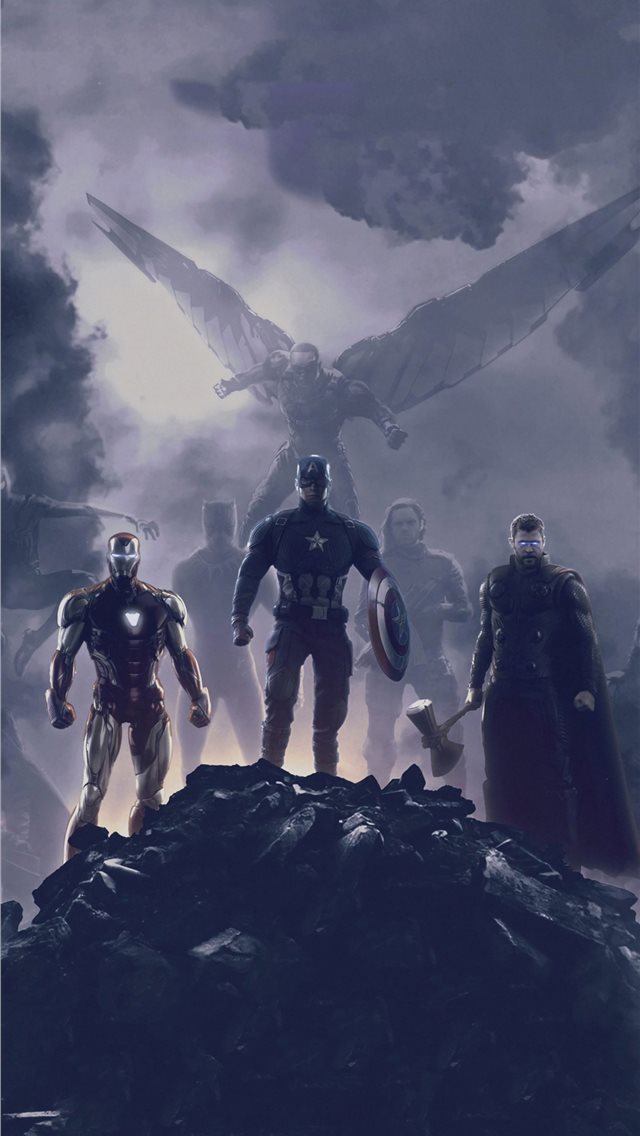 640x1136 avengers endgame trinity 2019 - artwork iPhone Wallpaper
