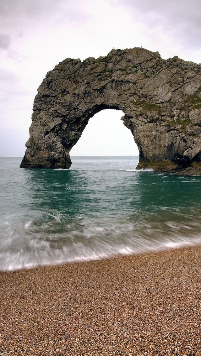 640x1136 Durdle Door Jurassic Icon Dorset - sea iPhone Wallpaper