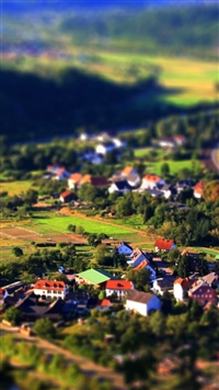 Village Tilt Shift wallpaper