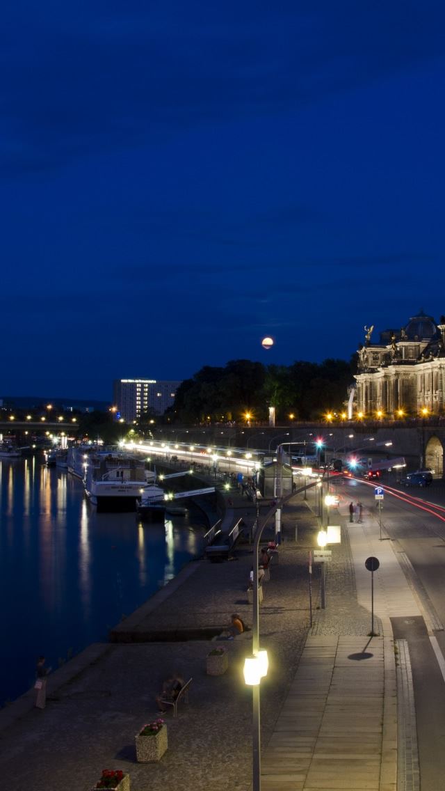 640x1136 Dresden - lake iPhone Wallpaper