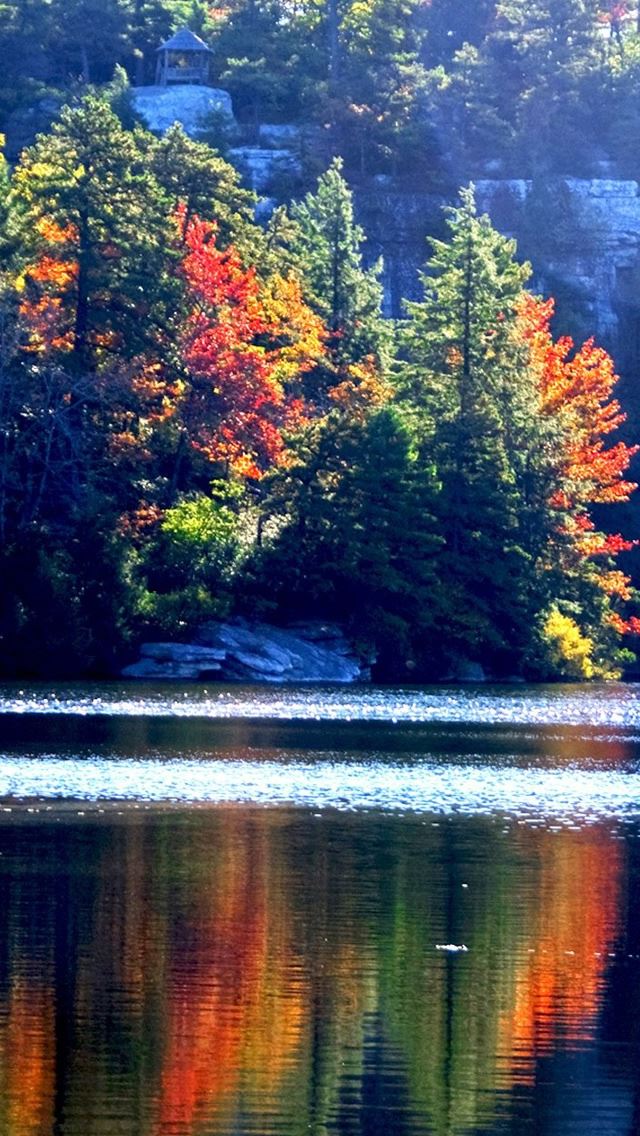 640x1136 Lake Minnewaska - lake iPhone Wallpaper