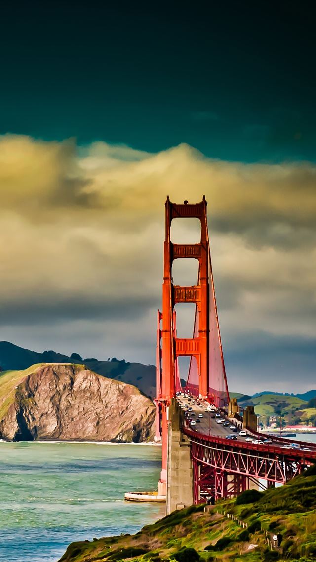 640x1136 Golden gate bridge -  iPhone Wallpaper