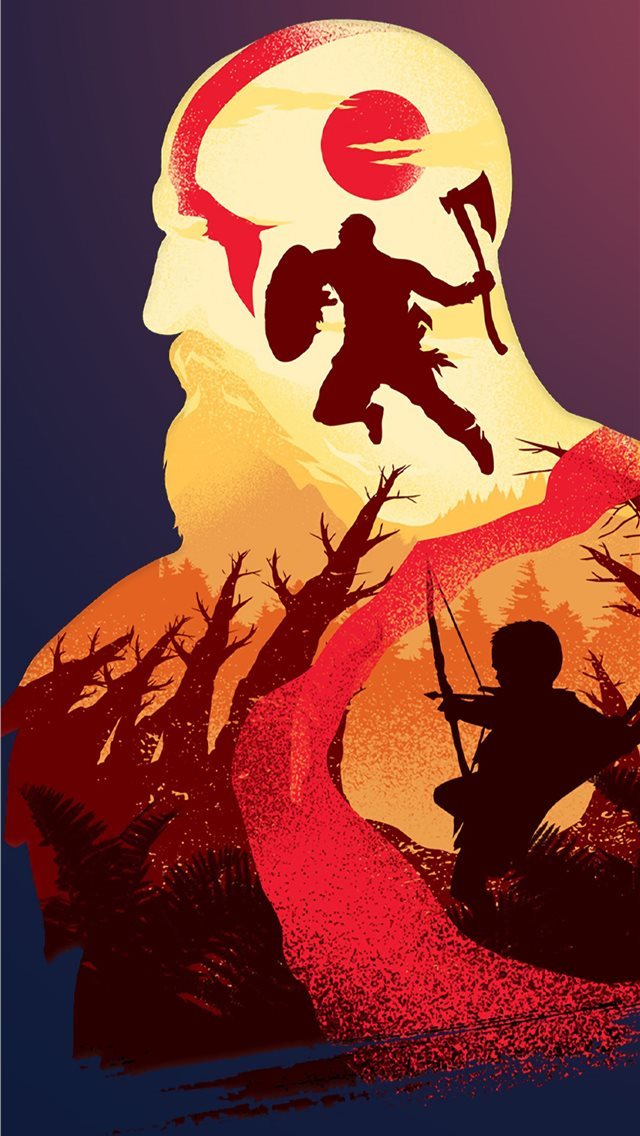 640x1136 god ofwar 4 4k - kratos iPhone Wallpaper