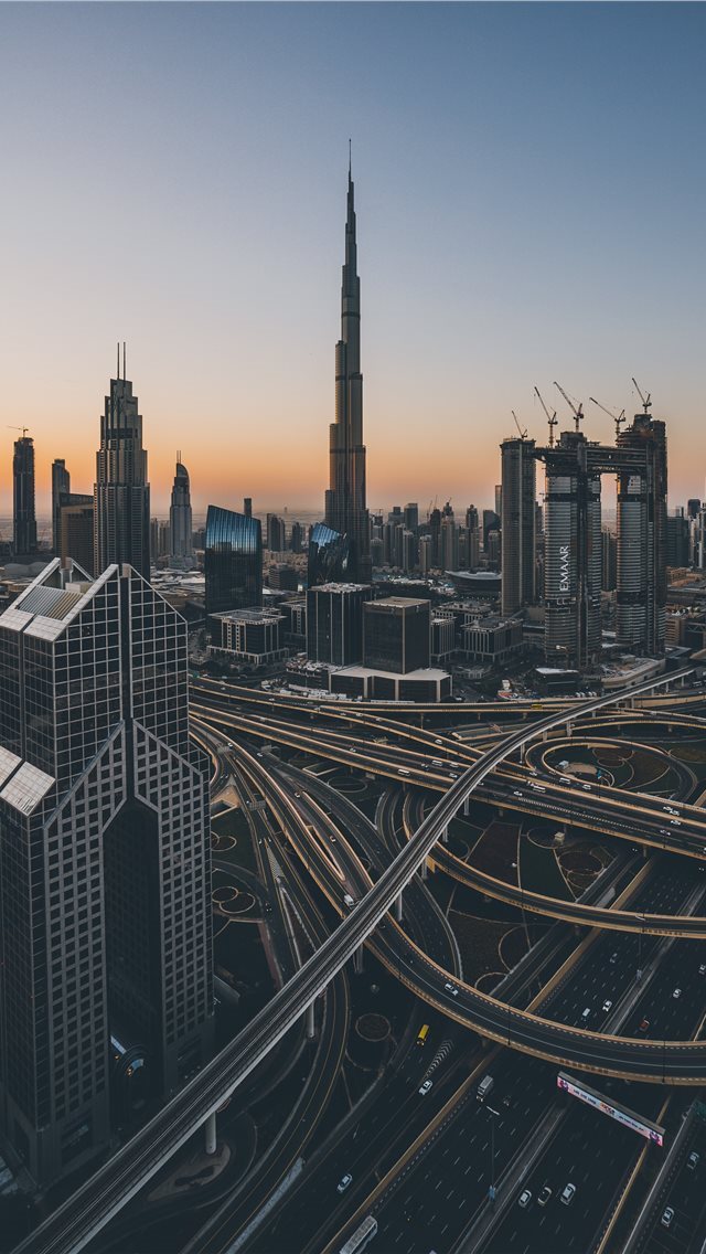 640x1136 gray high rise building - dubai iPhone Wallpaper