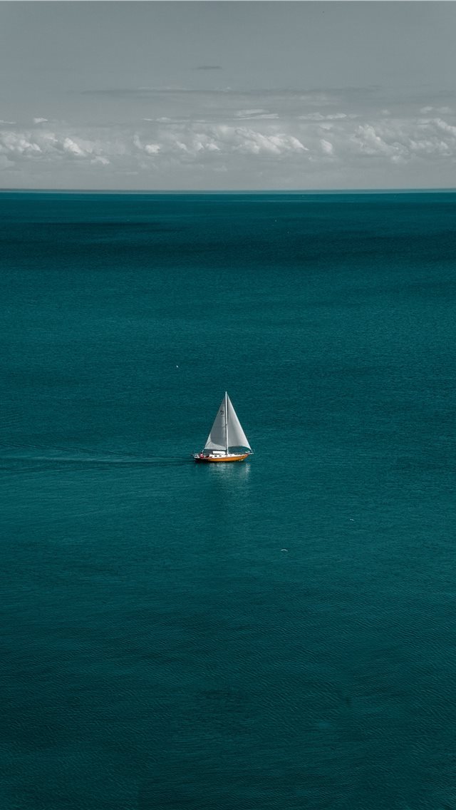 640x1136 white and brown boat in body of water - window iPhone Wallpaper