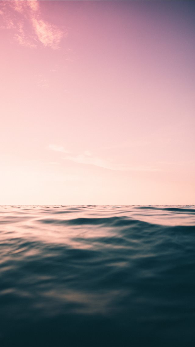 640x1136 purple skies and ocean - summer iPhone Wallpaper