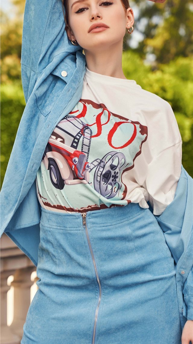 640x1136 madelaine petsch shein fall collection - photoshoot iPhone Wallpaper