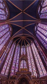 blue and brown building interior wallpaper