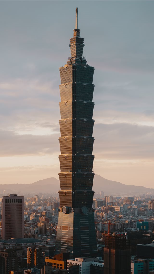 640x1136 brown high rise concrete building under gray sky - taipei iPhone Wallpaper