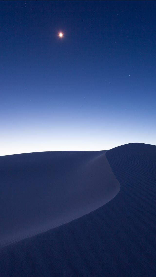 640x1136 desert field under nig - white sands national monument iPhone Wallpaper