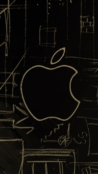 Apple Logo Sketch wallpaper