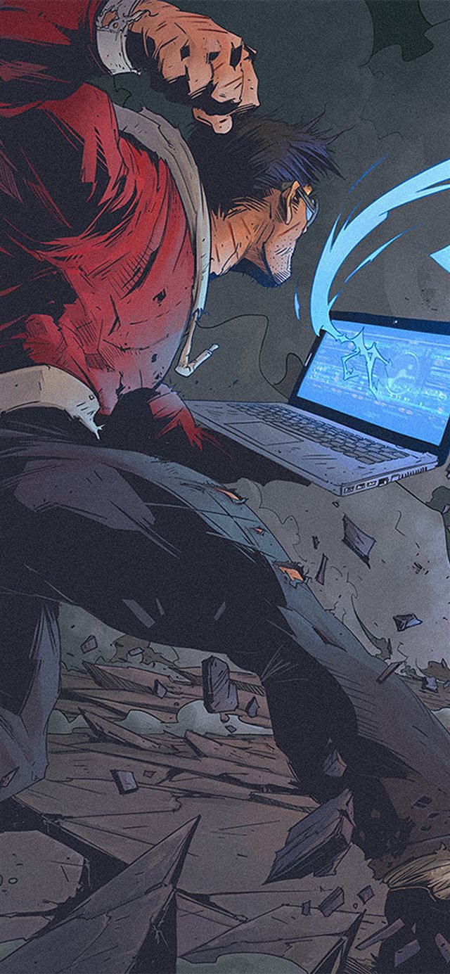 640x1136 Tonton Revolver Anime Painting Game Art Illustration -  iPhone Wallpaper