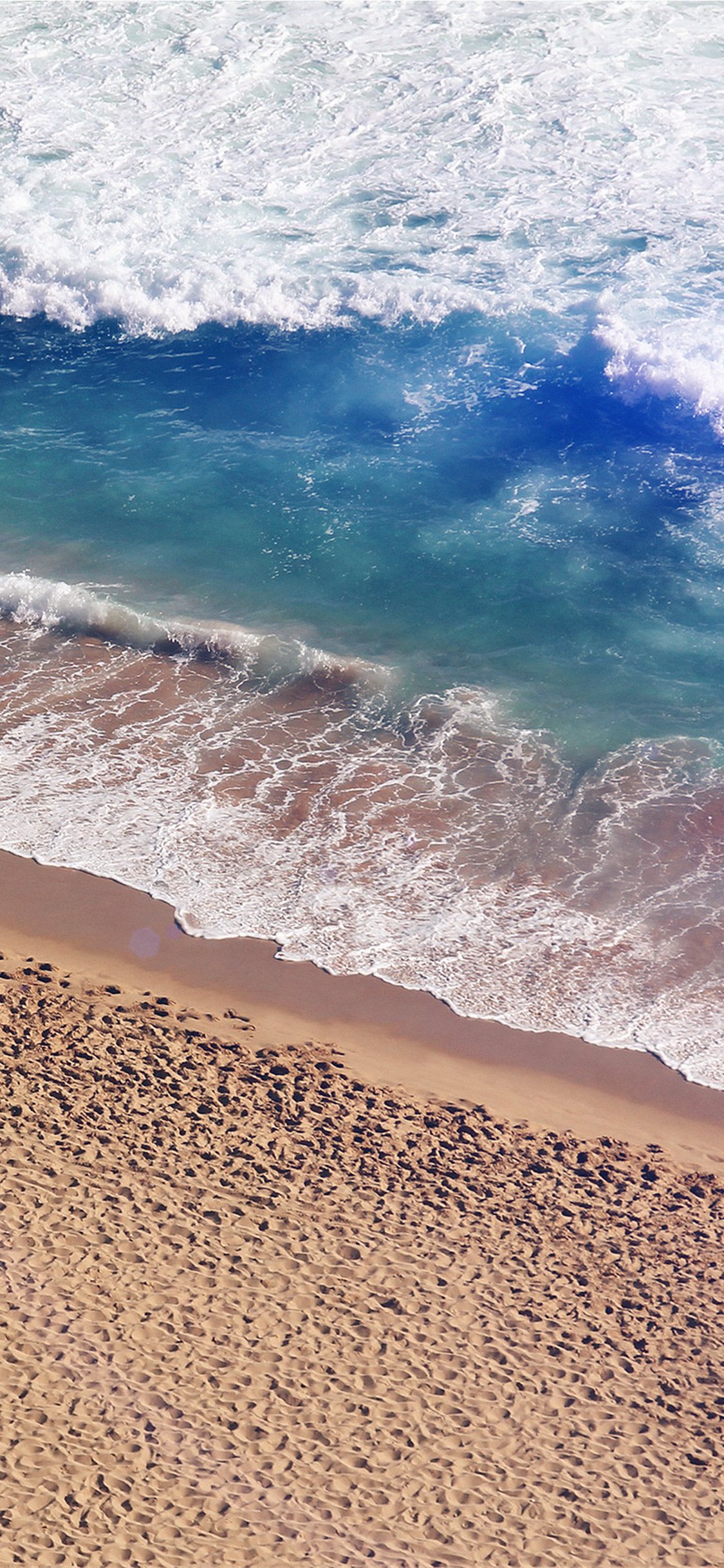 Beach wave coast iPhone wallpaper 