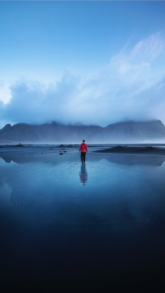 640x1136 men standing on the ocean during faytime -  iPhone Wallpaper