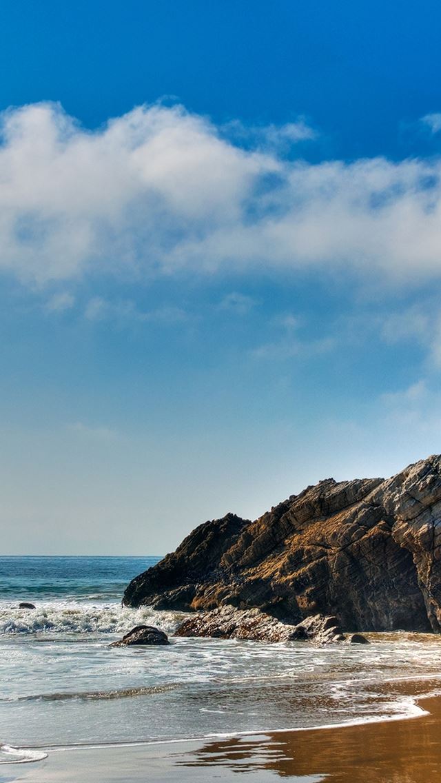 640x1136 Malibu Beautiful Beach - sea iPhone Wallpaper
