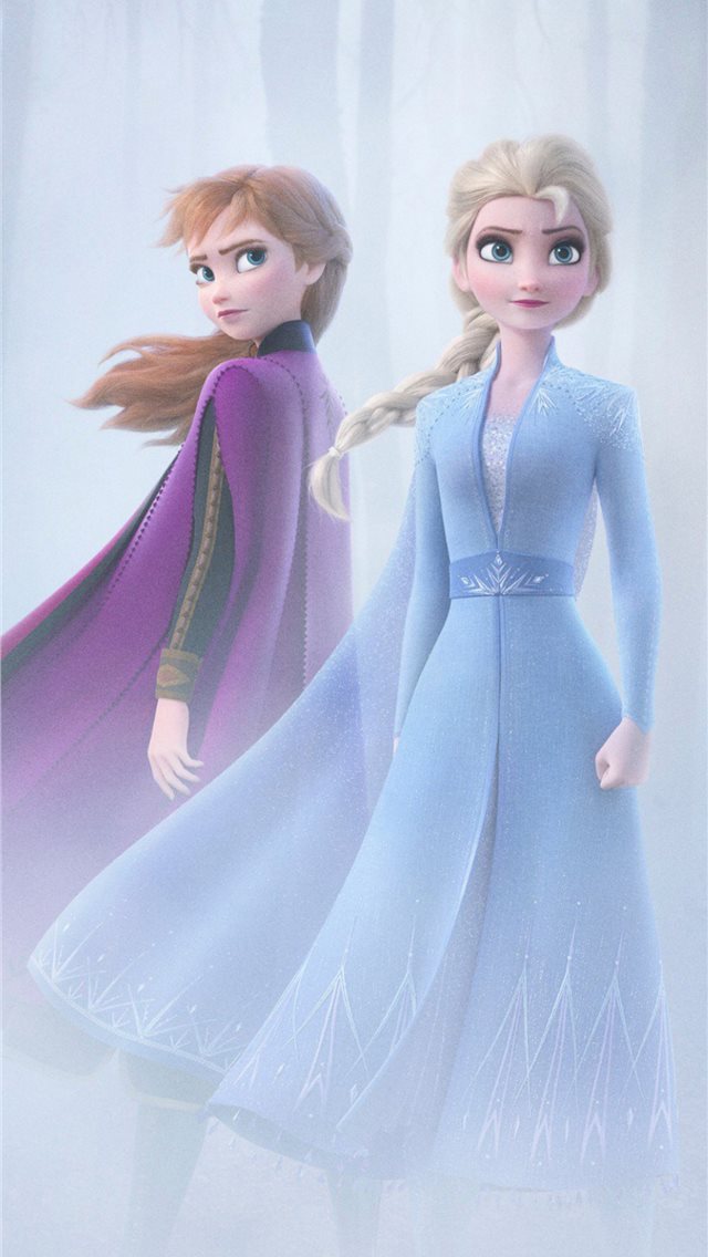 640x1136 anna and elsa in frozen 2 4k -  iPhone Wallpaper
