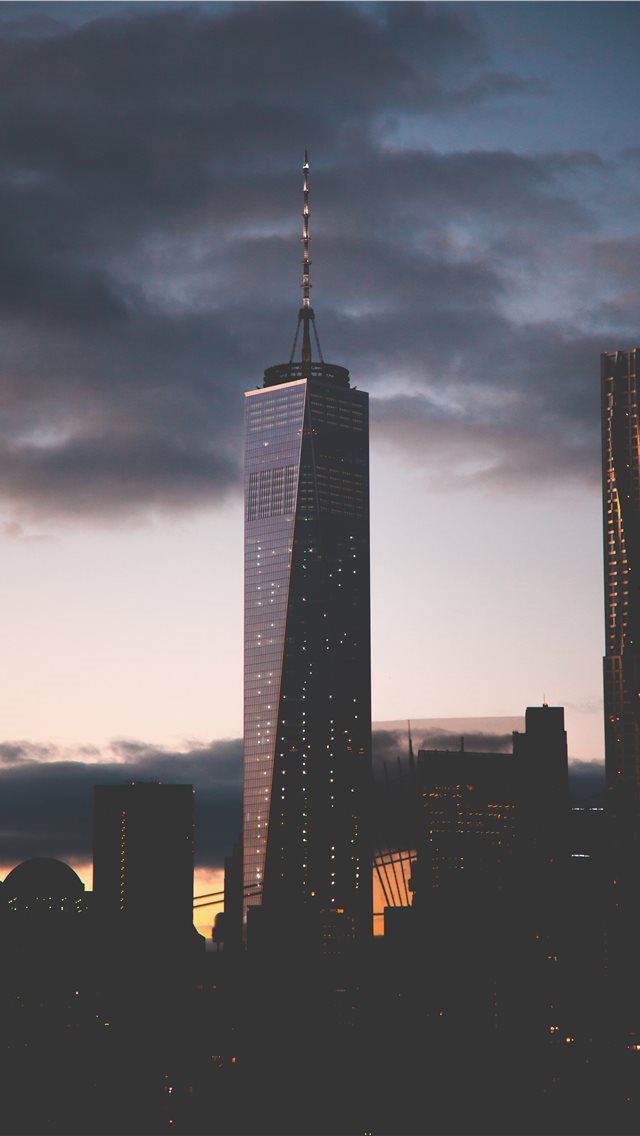 640x1136 black tower during night time - united states iPhone Wallpaper