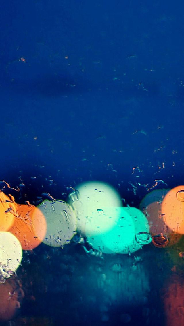 640x1136 Light water droplets - glass iPhone Wallpaper