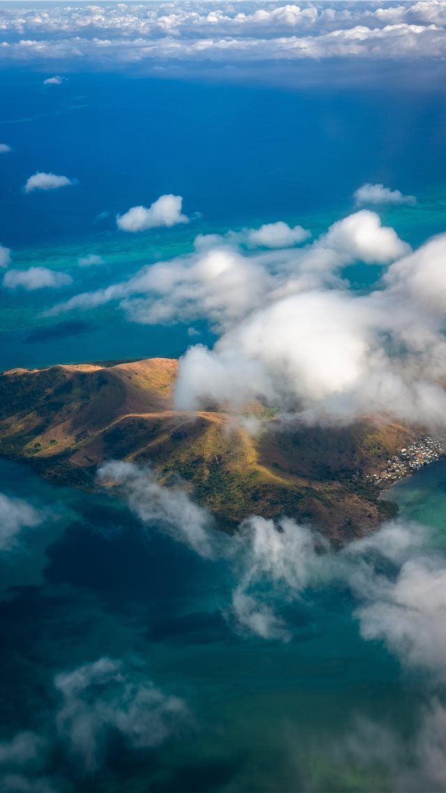 640x1136 bird's eye photography of mountain - fiji iPhone Wallpaper