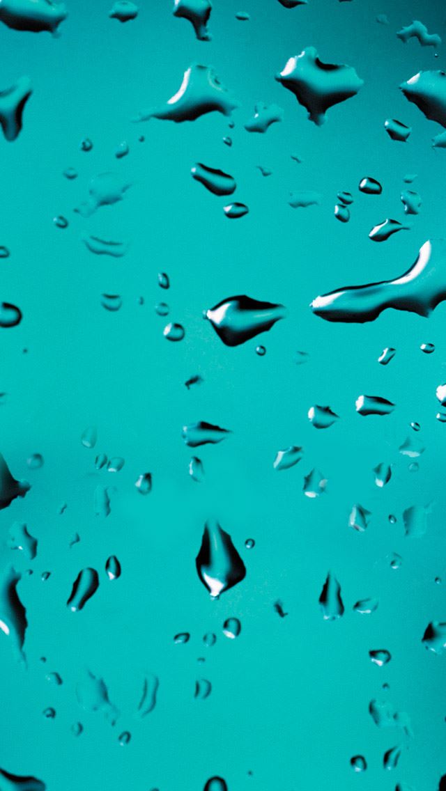 640x1136 Blue water droplets - water droplets iPhone Wallpaper