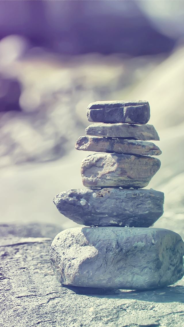 640x1136 Superimposed stone - purple iPhone Wallpaper