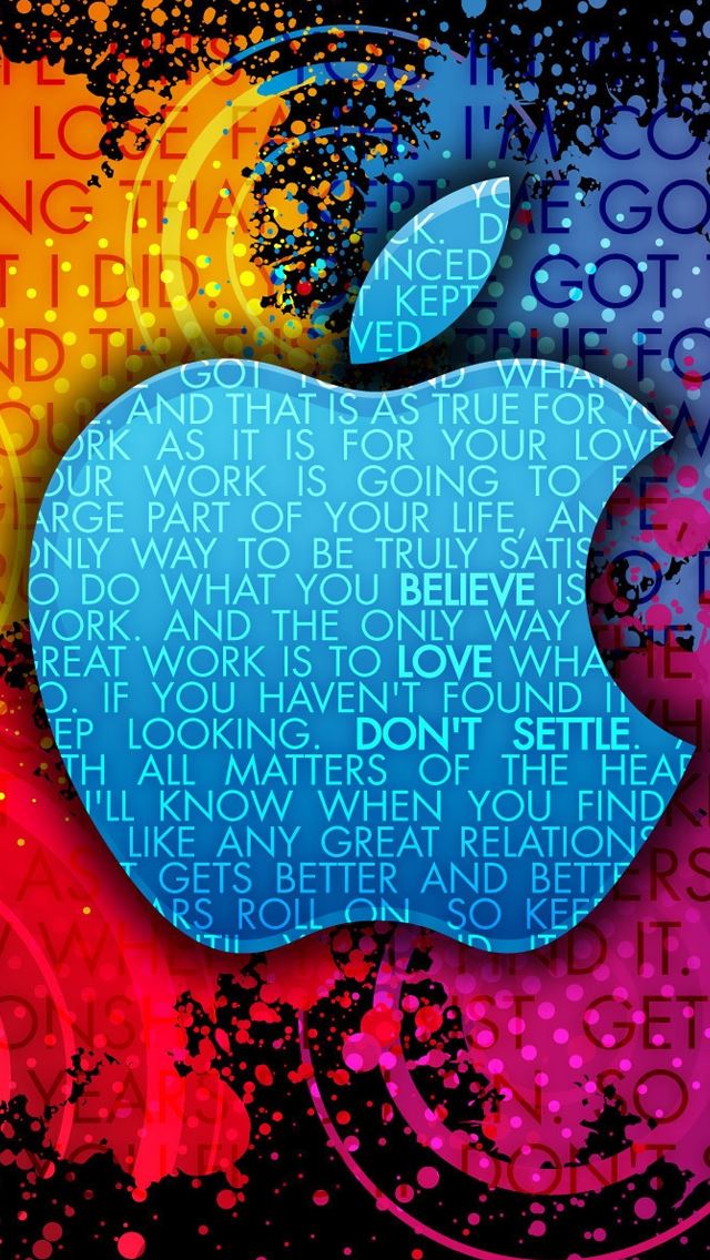 640x1136 Steve Jobs Thoughts - logo iPhone Wallpaper