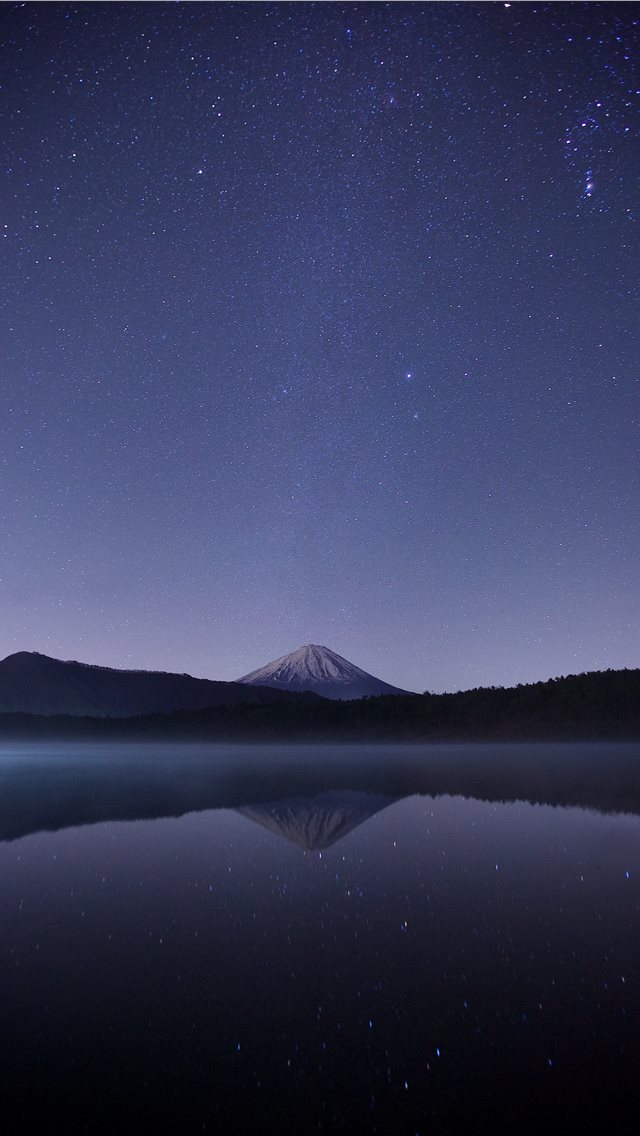640x1136 calm body of water near alp mountains during night... - star iPhone Wallpaper