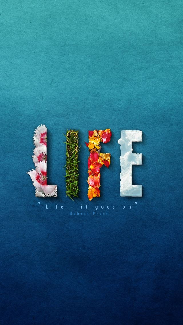 640x1136 Life It Goes On - yellow iPhone Wallpaper