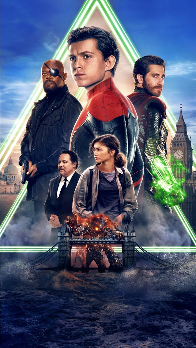 640x1136 2019 spiderman far from home 5k - tom holland iPhone Wallpaper