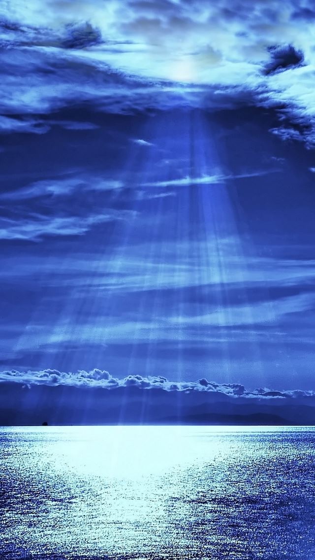 640x1136 Sea Blue Light - sea iPhone Wallpaper