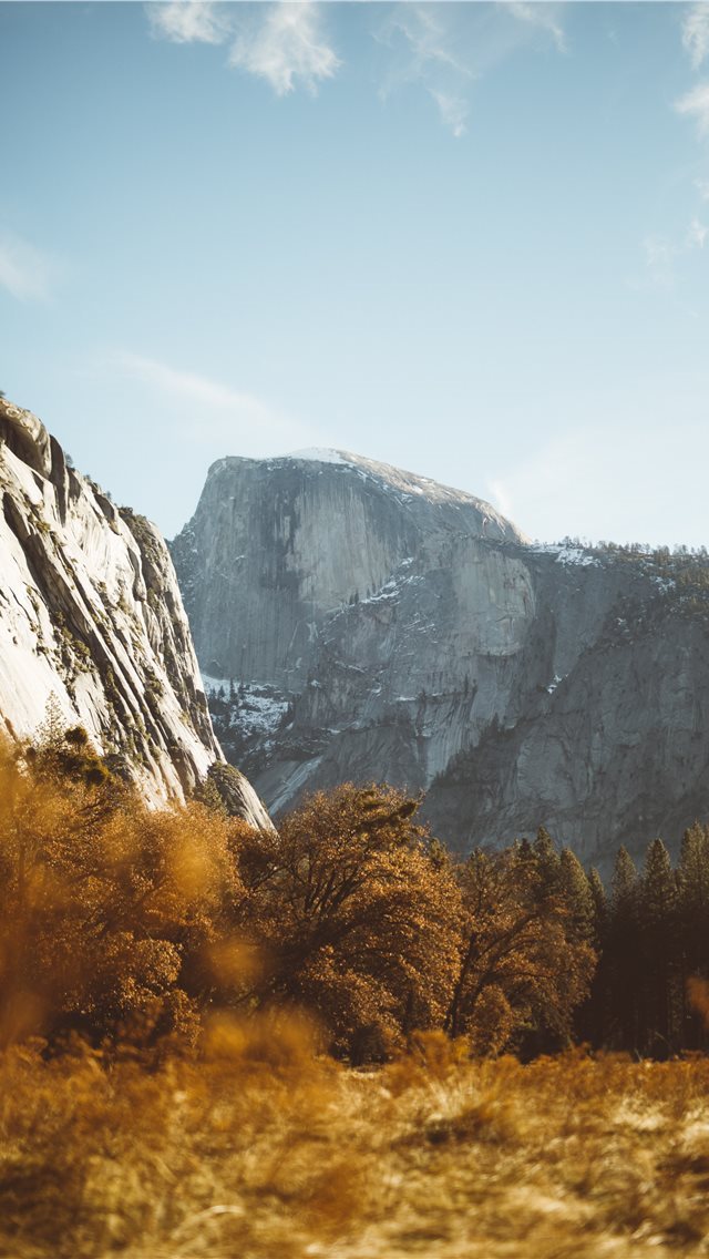 640x1136 gray concrete mountain during daytime - scenery iPhone Wallpaper