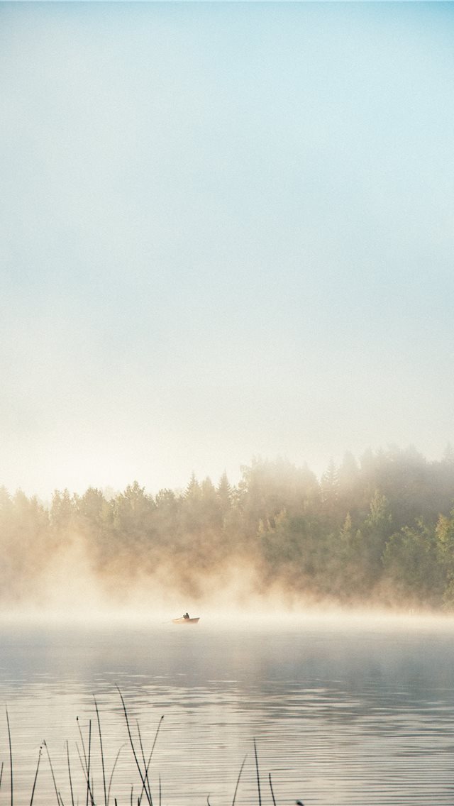 640x1136 body of water beside trees during daytime - nature iPhone Wallpaper