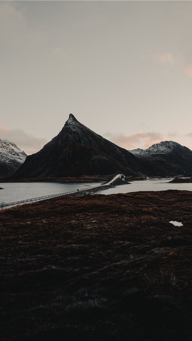640x1136 mountains beside bridge - norway iPhone Wallpaper