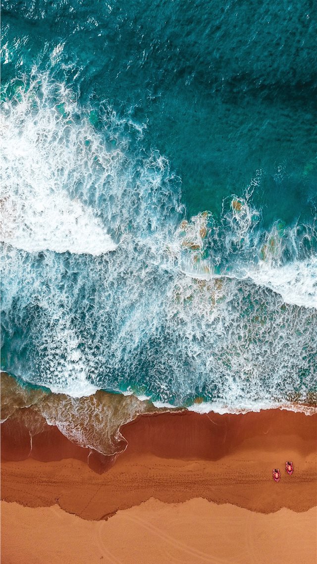 640x1136 aerial photography of beach - mountain iPhone Wallpaper