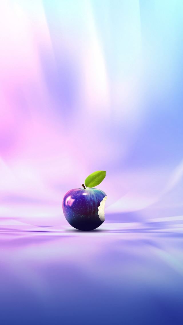 640x1136 Purple Apple - purple iPhone Wallpaper