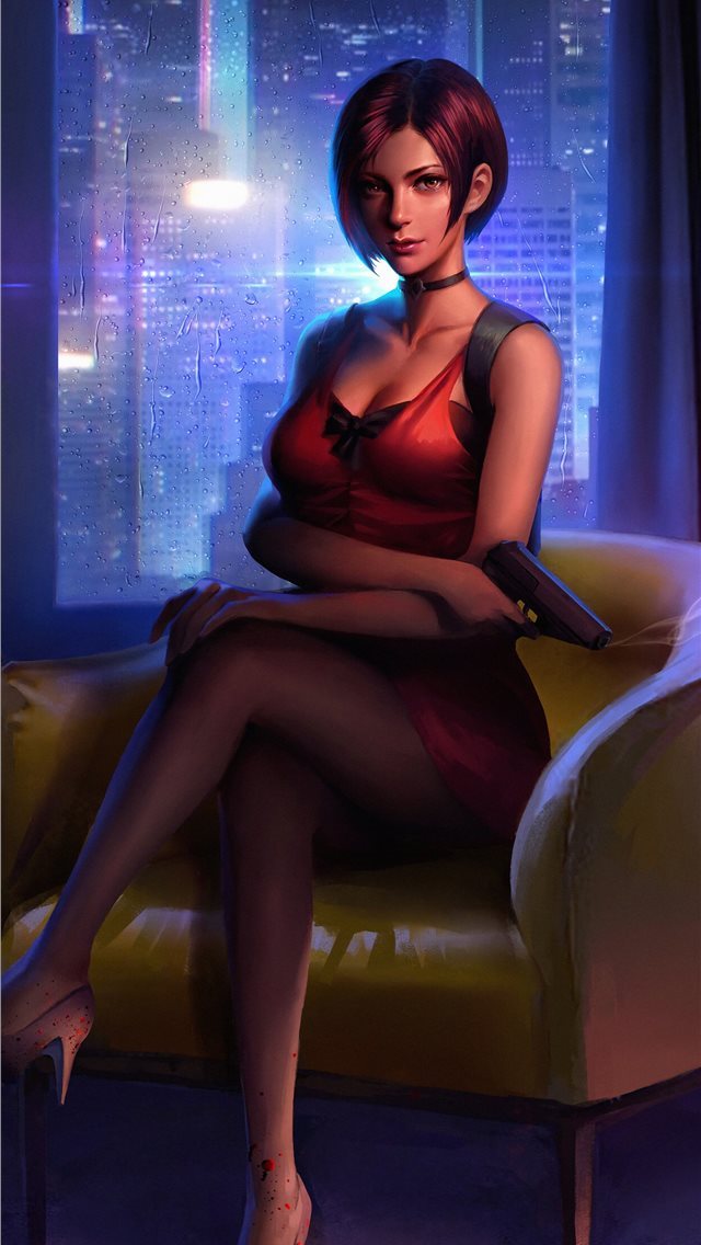 640x1136 ada wong resident evil 2 fictional character 4k - artstation iPhone Wallpaper