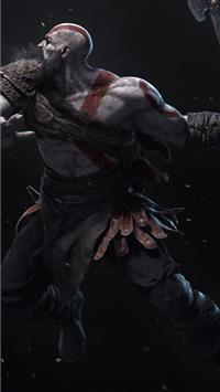 kratos 4k new art wallpaper